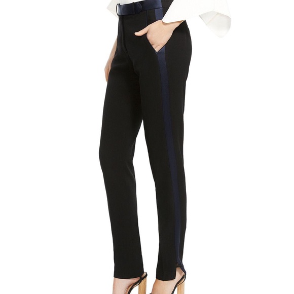 Halston Heritage Tuxedo Black Pants 